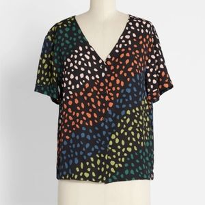 Sugarhill Brighton top, black, US Size 14